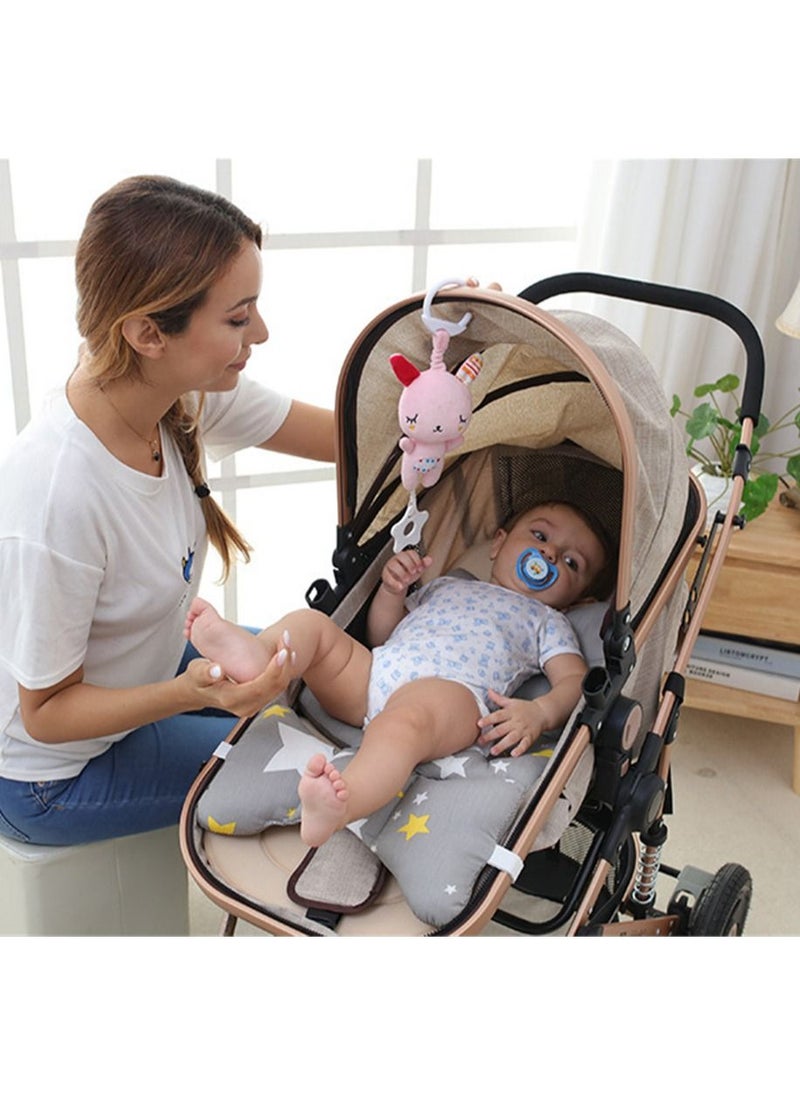 Loquat Baby Multi-Functional Dental Glue Pendant Plush Movement Vocal Music Toys Pink  - Image 3