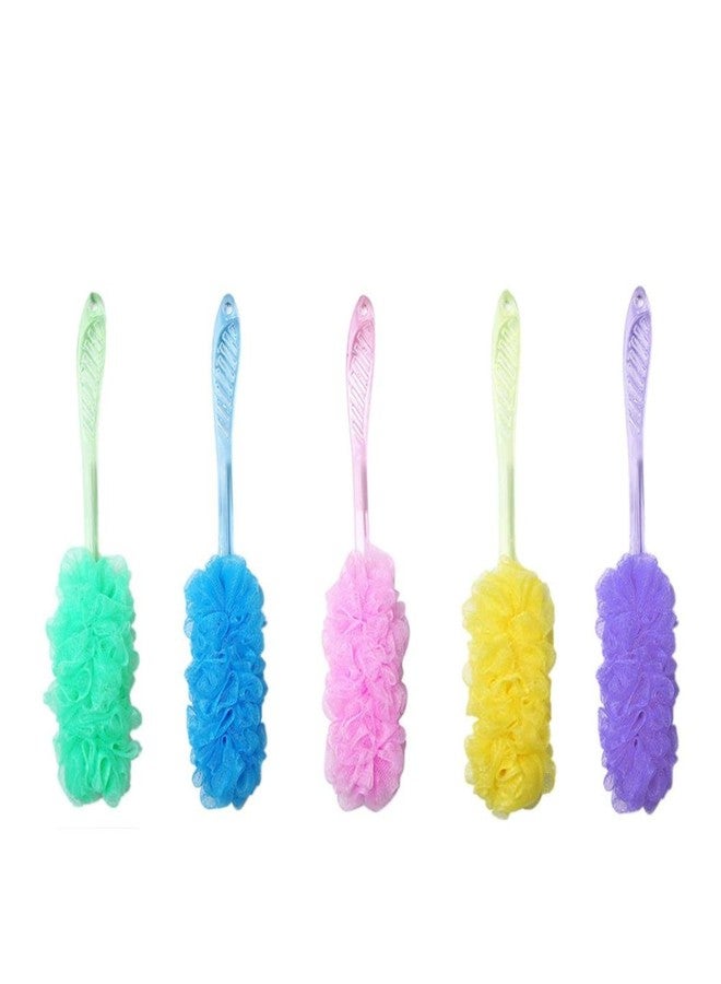 UBL Long Handle Super Soft Rubbing Bath Ball Foam Shower Brush - Image 1