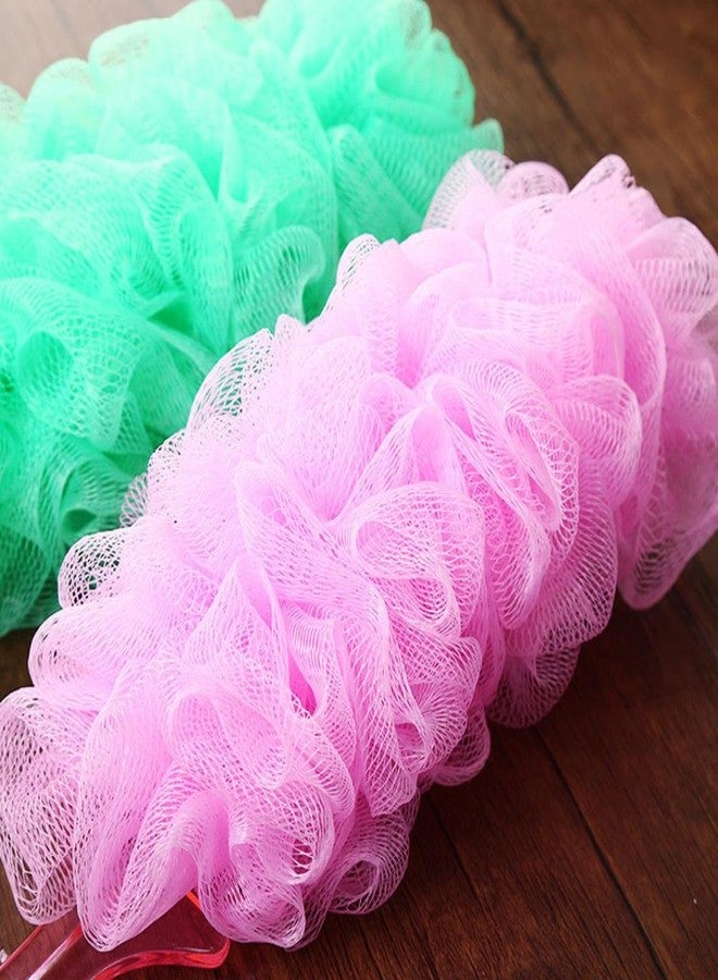 UBL Long Handle Super Soft Rubbing Bath Ball Foam Shower Brush - Image 3