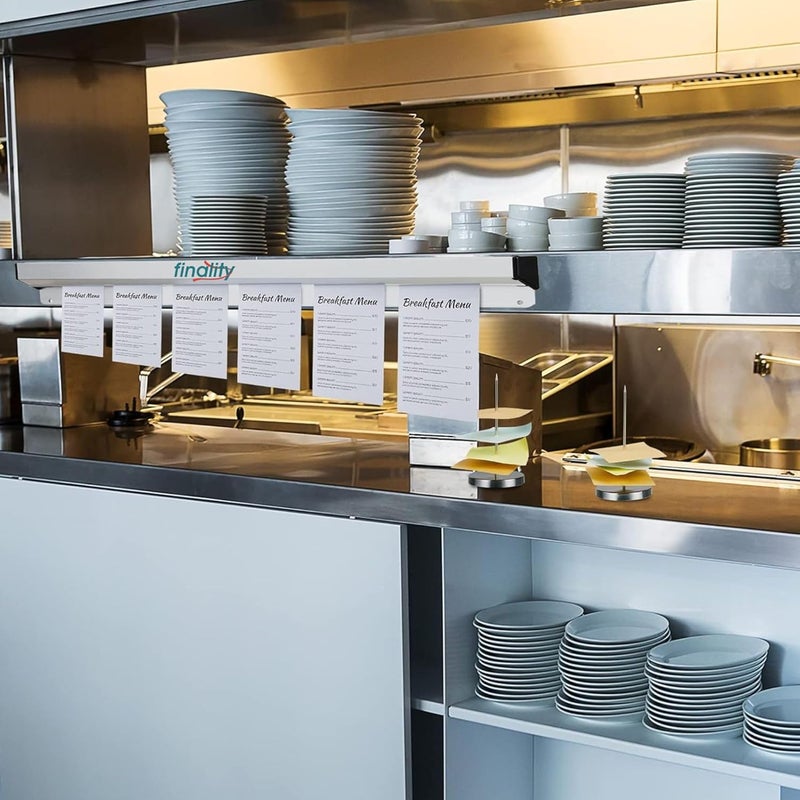 FINALITY Stainless Steel Kitchen Ticket Holder Food Order Slip Organizer (12 inch, Silver) - Image 5