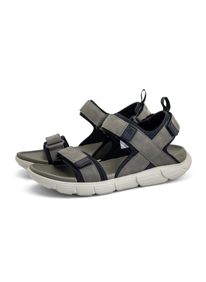 Puca Sandals For Men | Comfortable Men's Sandals | Hexa-Flow Outsole | Velcro | Fuze Olive - Image 2
