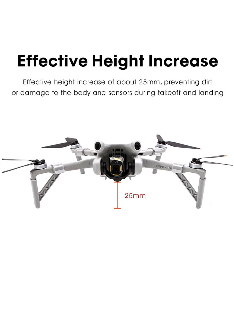 Excefore Landing Gear Extensions for DJI Mini 4 Pro Drone Heightening Bracket Leg Support Protector  - Image 3
