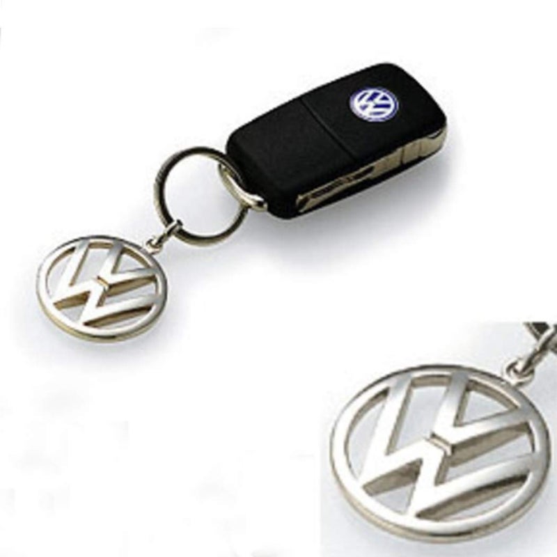 Volkswagen Volkswagen Metal Key Chain Keyring Fob Silver  - Image 2