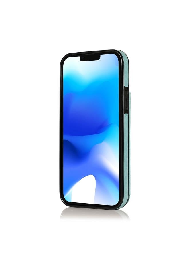اس-توب جراب لهاتف iPhone 14 بمشبك مزدوج من الجلد بتصميم ماندالا مع غطاء خلفي للهاتف - Image 3
