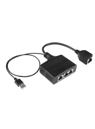 RJ45 Network Splitter Adapter, Ethernet Cable Splitter, 1 to 3 Internet Splitter 100Mbps High Speed LAN Network Splitter, The Same Time for Cat5, Cat5e, Cat6, Cat7 (Black) - pzsku/ZE2F658552AD8E7DB1EC4Z/45/_/1690698314/5b1a1f00-add6-4a06-8a1b-9169b9b52f15