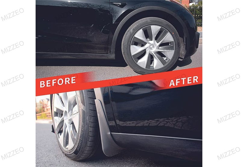 MIZZEO Rubber Mud Flaps for Hyundai Santro Xing (Set of 4) - Image 3