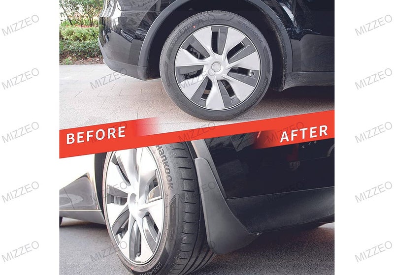 MIZZEO Rubber Mud Flaps for Hyundai Santro Xing (Set of 4) - Image 4