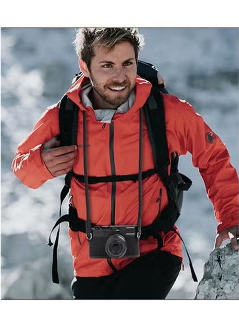 2 Pack Camera Strap with Camera Wrist Strap, 110cm Climbing Rope Camera Strap, Camera Neck Shoulder Strap for Nikon Canon Sony Fuji Micro Single and SLR DSLR Camera - Image 4