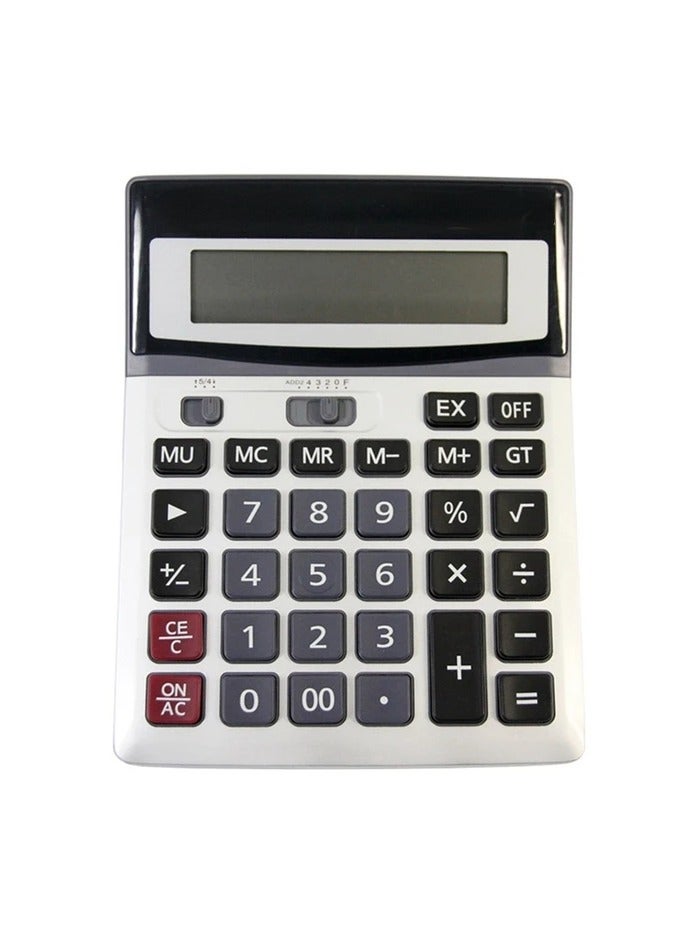 إيونتو آيوانتو آلة حاسبة مكتبية مكونة من 12 رقمًا مع أزرار مفاتيح كبيرة للمكتب والمدرسة والمنزل (أسود-نمط-3)