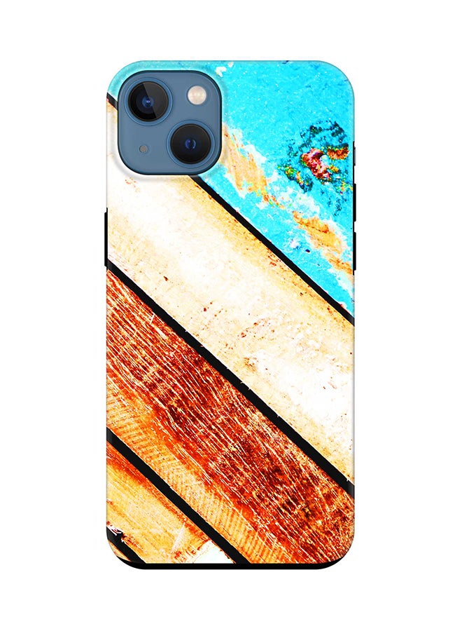 Tough Pro Series Case for Apple iPhone 14 Dual Layer hybrid PC & TPU Customized Mobile Cover Shield with inner TPU protection Matte Finish - Wooden Pier