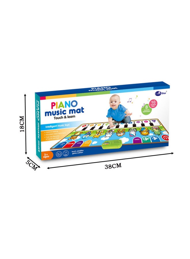Animal Cartoon Children's Music Electronic Organ Blanket Early Education Enlightenment Music Dancing Blanket Piano Toy - Image 2