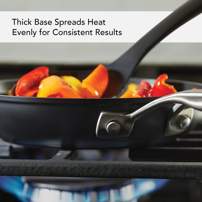 KitchenAid Hard Anodized Induction Nonstick Fry Pan/Skillet, 8.25 Inch, Matte Black - Image 3