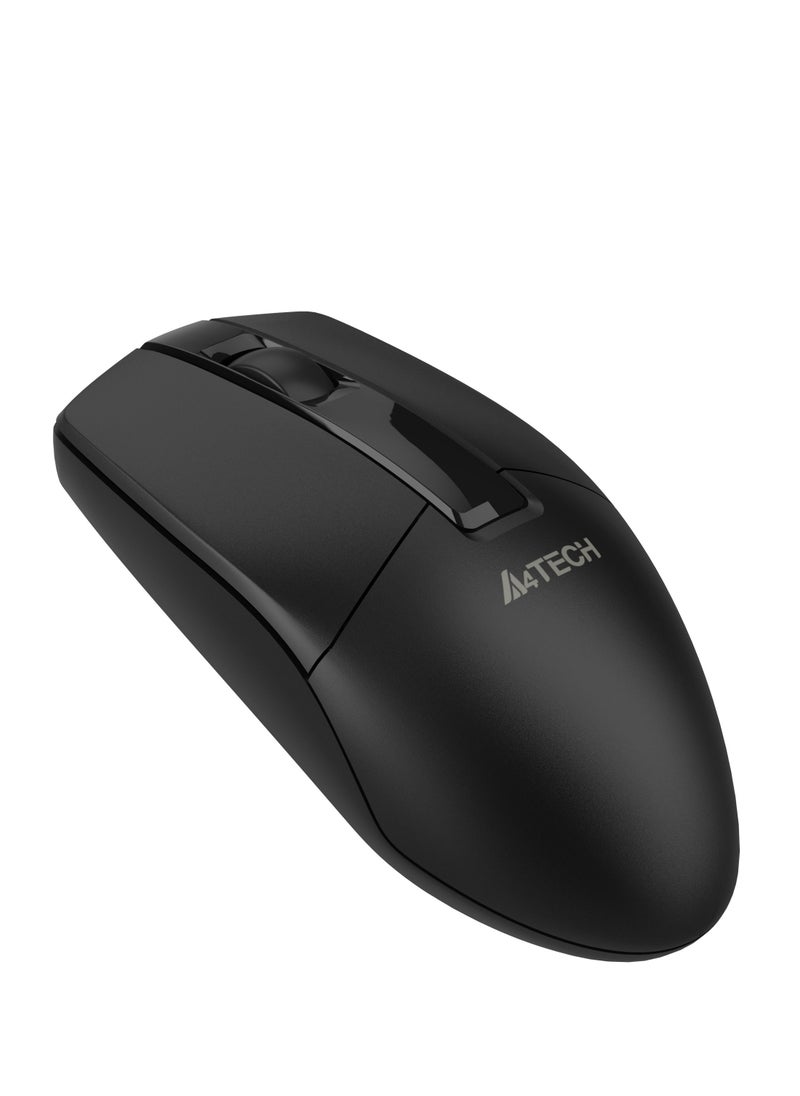 A4TECH - A4TECH WIRELESS MOUSE G3-330N(S) SILENT, 2.4GHz USB RECEIVER, BLACK - Image 1
