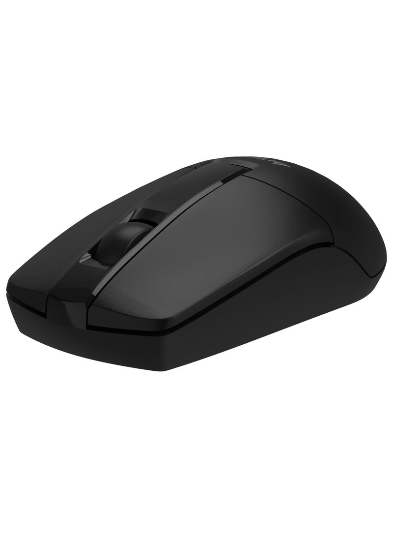 A4TECH - A4TECH WIRELESS MOUSE G3-330N(S) SILENT, 2.4GHz USB RECEIVER, BLACK - Image 1