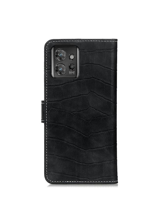 erorex Case For Motorola ThinkPhone 5G Magnetic Crocodile Texture Leather Phone Case - Image 3