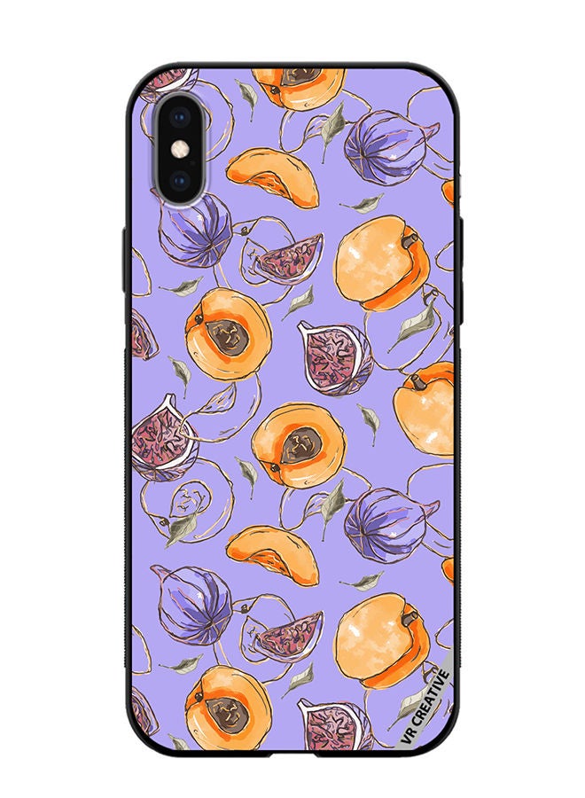 VR CREATIVE Protective Case Cover For Apple iPhone X/XS Louryxappricot Design Multicolour - Image 1