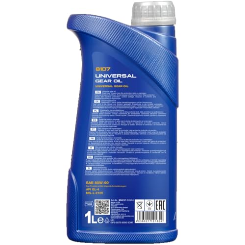 MANNOL 8107 UNIVERSAL GETRIEBEOEL SAE 80W-90 API GL4 IMPORTED FROM GERMANY (1l) - Image 3
