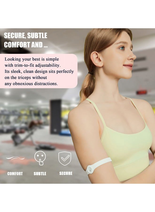 Divoti Glucose Monitor Sensor Cover Armband Compatible for Freestyle CGM Libre 3| Silicone Adjustable Trim to Fit, & Quickly Put-on- Waterproof, Hypoallergenic White - Image 4