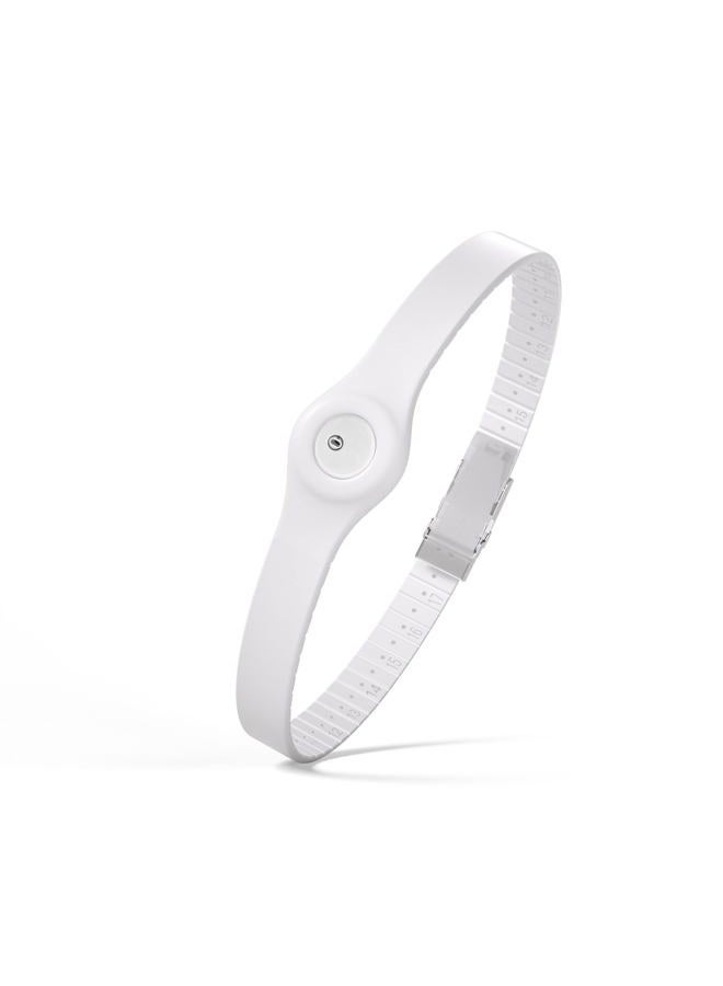 Divoti Glucose Monitor Sensor Cover Armband Compatible for Freestyle CGM Libre 3| Silicone Adjustable Trim to Fit, & Quickly Put-on- Waterproof, Hypoallergenic White - Image 1