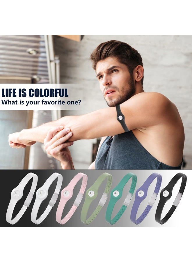 Divoti Glucose Monitor Sensor Cover Armband Compatible for Freestyle CGM Libre 3| Silicone Adjustable Trim to Fit, & Quickly Put-on- Waterproof, Hypoallergenic White - Image 5