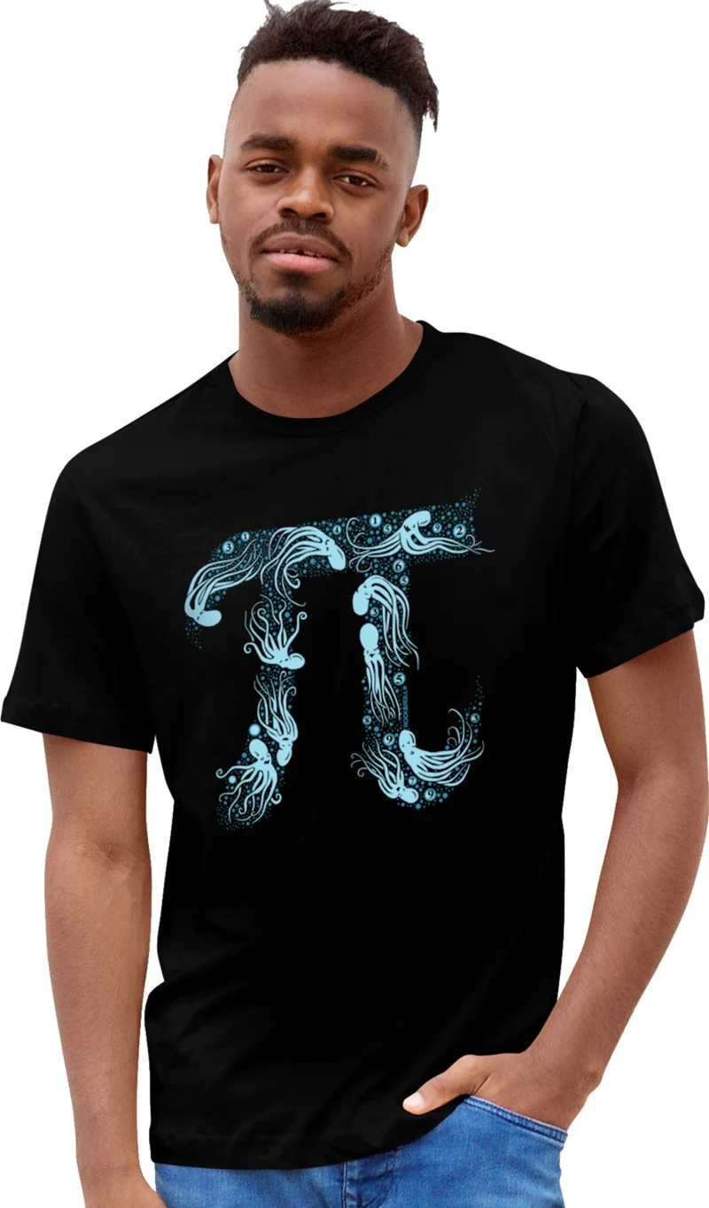 Deep Pi Black Men's T-shirt