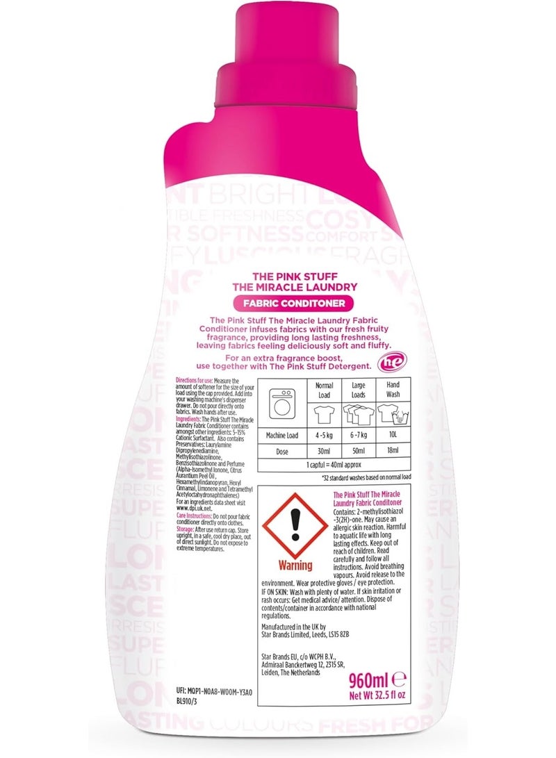 Star Drops The Pink Stuff The Miracle Laundry Fabric Conditioner 32 Washes 960 ML - Image 5