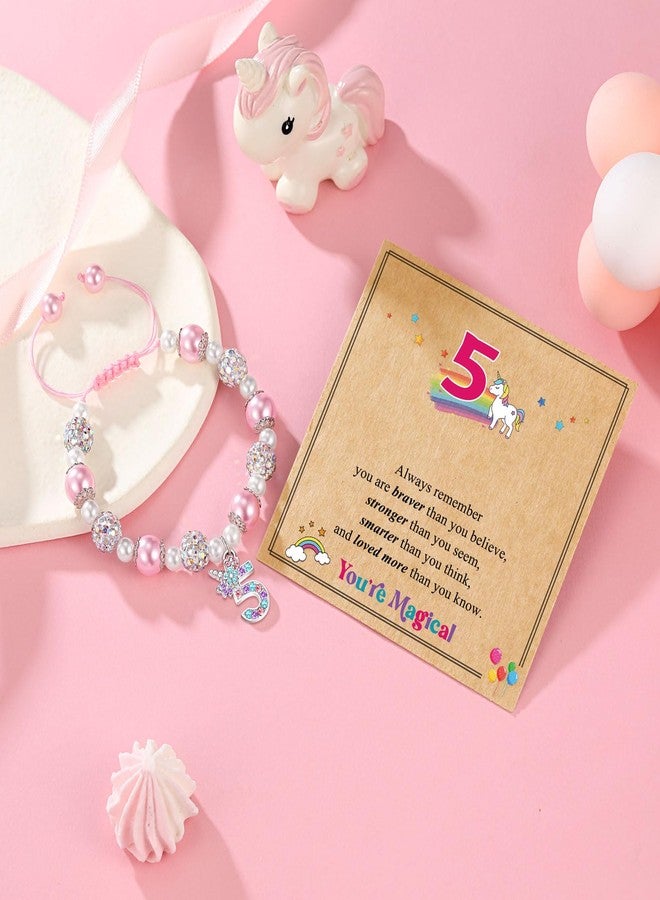 UPROMI Birthday Gifts for 3-12 Year Old Girl Unicorn Bracelet, Christmas Gifts for Daughter/Granddaughter/Niece, 5.2 inches, Stainless Steel, Cubic Zirconia - Image 5