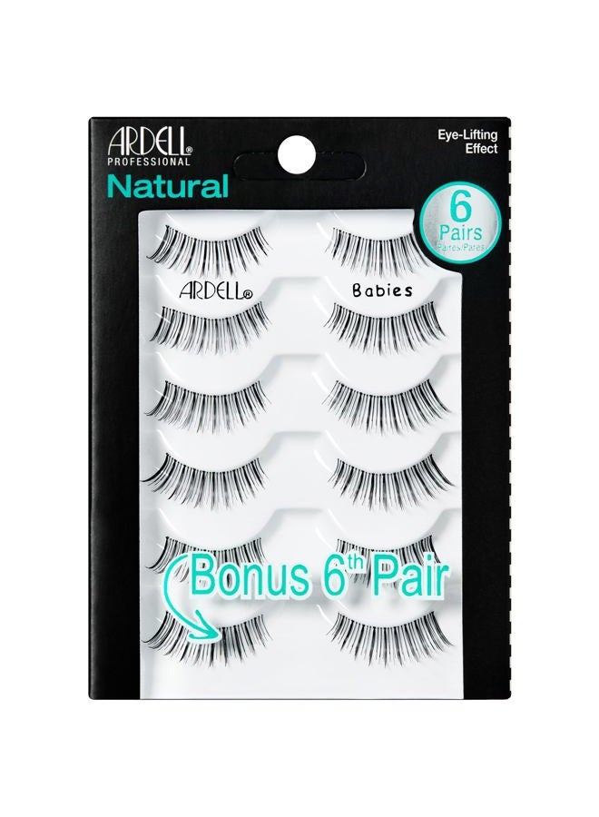 ARDELL False Eyelashes Natural Lashes Babies Black - Lightweight, Short Length, Reusable Fake Lashes, 1 Pack - Image 1