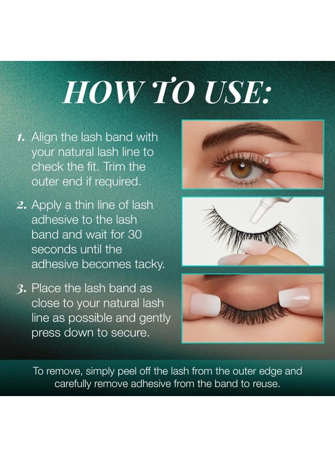 ARDELL False Eyelashes Natural Lashes Babies Black - Lightweight, Short Length, Reusable Fake Lashes, 1 Pack - Image 5