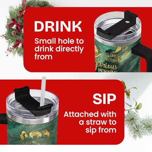 34HD Hocus Gifts for Women, Hocus Tumbler with Handle 40oz Stainless Steel, Witch Brew Tumbler, Movie Lovers, Sanderson Sister Gifts - Image 3