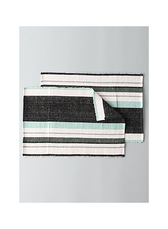 Dream Decor Multicoloured Green stripe place mat - Image 1