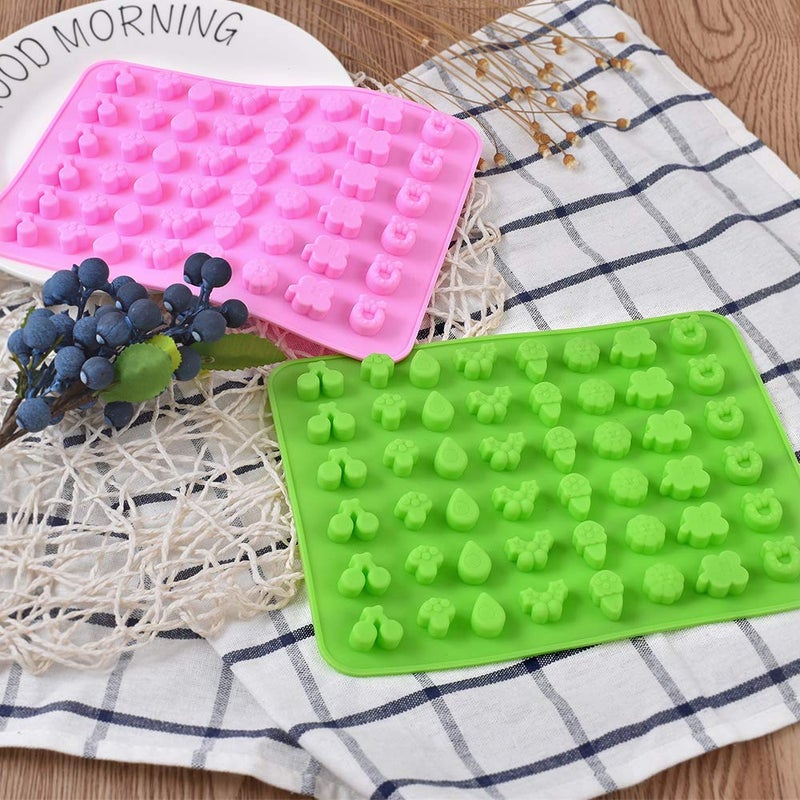 Cozihom Forest And Animal Silicone Molds  Gummy Mold  Chocolate Candy Mold With 2 Droppers  Food Grade Silicone  4 Pcs - Image 3