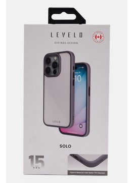 LEVELO iPhone 15 Pro Airguards Clear With Solo Shock Case  - Image 1
