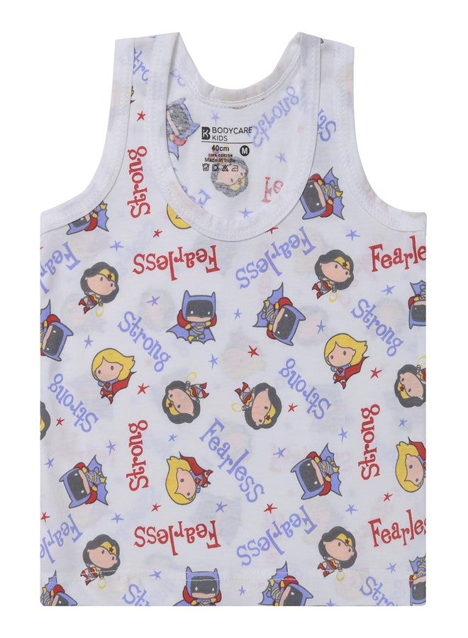 BODYCARE Unisex Cotton Regular Fit Baby Round Neck Sleeveless Vest Pack of 3 - Assorted 18-24M - Image 5