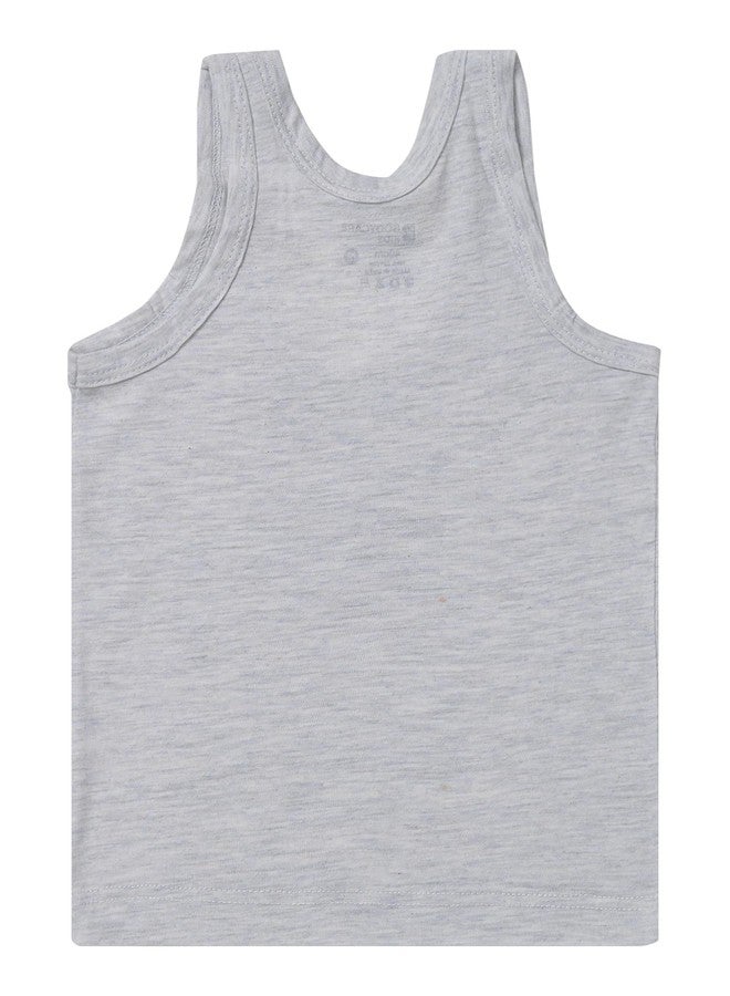 BODYCARE Unisex Cotton Regular Fit Baby Round Neck Sleeveless Vest Pack of 3 - Assorted 18-24M - Image 2