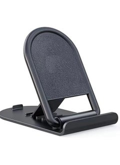 Generic Foldable Stand Holder For Mobile Phones, Tablets Suitable for All Devices - Black  - Image 1