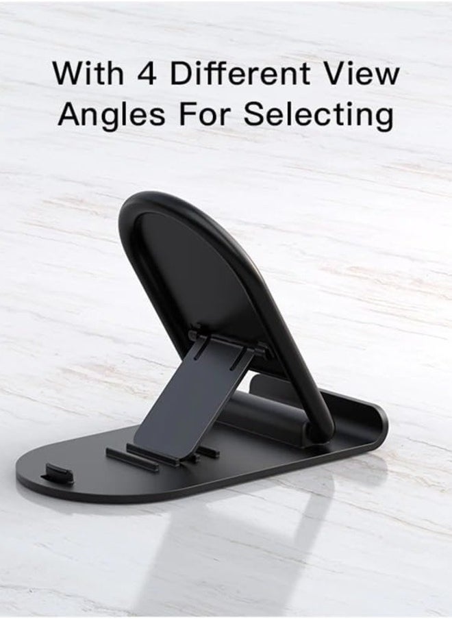 Generic - Foldable Stand Holder For Mobile Phones, Tablets Suitable for All Devices - Black - Image 1