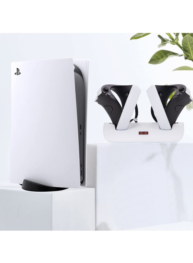 Y&D SYOSI PS5 VR2 Charging Station, Fast Charger Station for Controller Dock with LED Indicator & USB C Cable  - Image 2