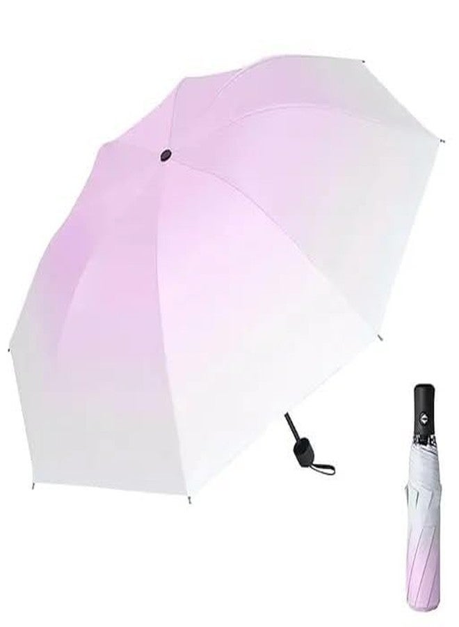 ZEYFLEEB Umbrella, UV Big Size Umbrella for Sun Protection Rain Windproof Strong large 3-fold for men women kids boys girls Perfect small & stylish Windproof & Compact (Orchid Purple) - Image 1