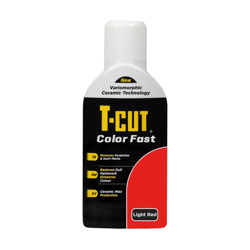 T-Cut Light Red Scratch Remover Color Fast Paintwork Restorer Car Polish, 13 Colors Available, 17 Fl Oz - Image 1