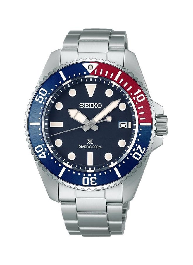 Seiko - Prospex Solar Diver'S In Blue-Red Watch For Men Sne595P - Image 1