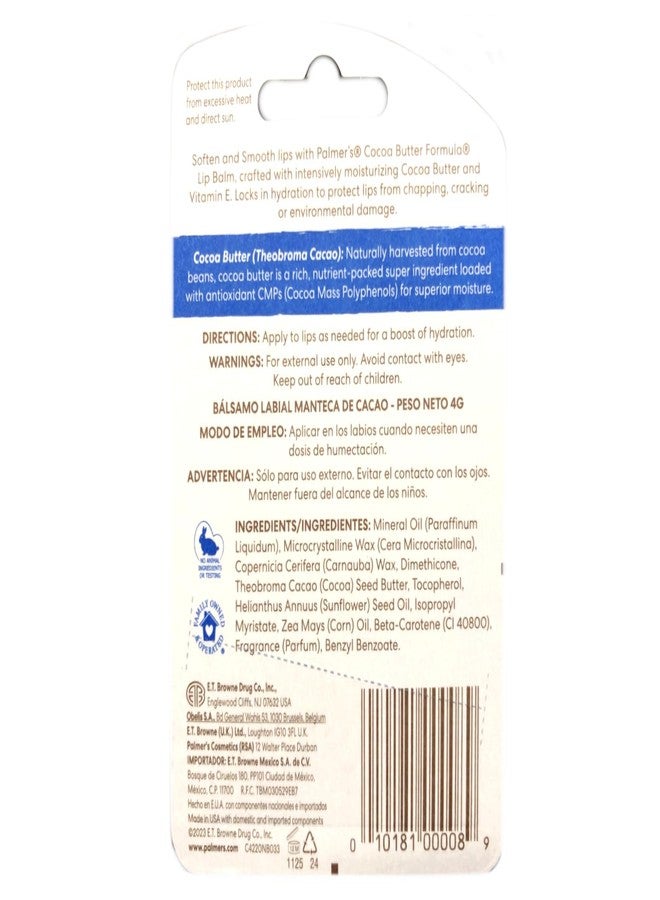 PALMER'S E.T. BROWNE Palmers Cocoa Butter Formula Lip Balm, 0.15 Ounce (Pack of 12) - Image 2