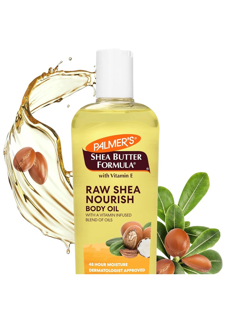 PALMER'S - Palmers Shea Formula Raw Shea Body Oil with Vitamin E Deep Body Moisturizer to Soothe  Nourish Dry Sensitive  EczemaProne Skin 85 oz - Image 1
