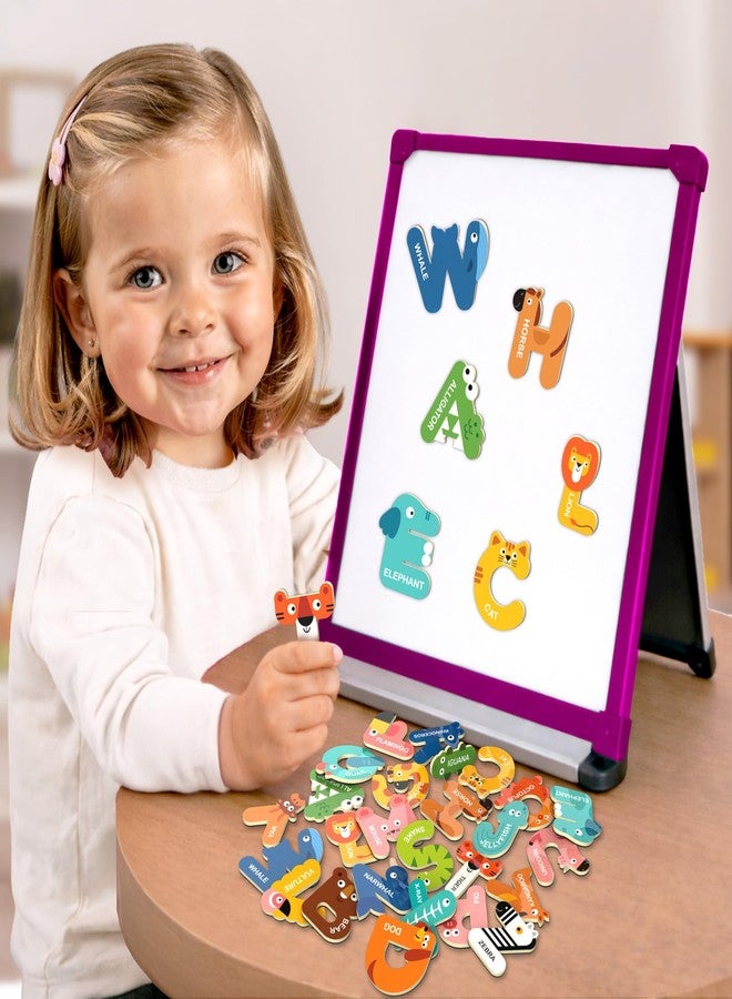 Play Panda ABC Animal Magnetic Capital Letters for Kids - 26 Uppercase, Fridge Magnet, Learning Educational Toy, Non-Toxic, Durable, Large Size, Age 3+ - Image 2