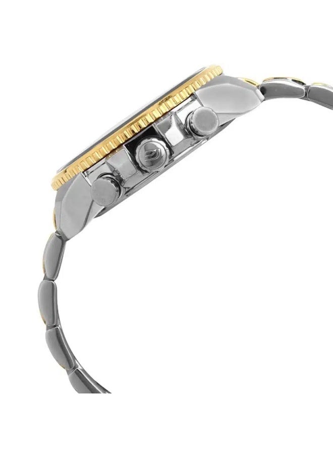 Casio Casio Edifice Chronograph Watch for Men – Black Dial with Two-Tone Silver & Gold Stainless Steel Strap (EFR-534BKG-1AV) - Image 5