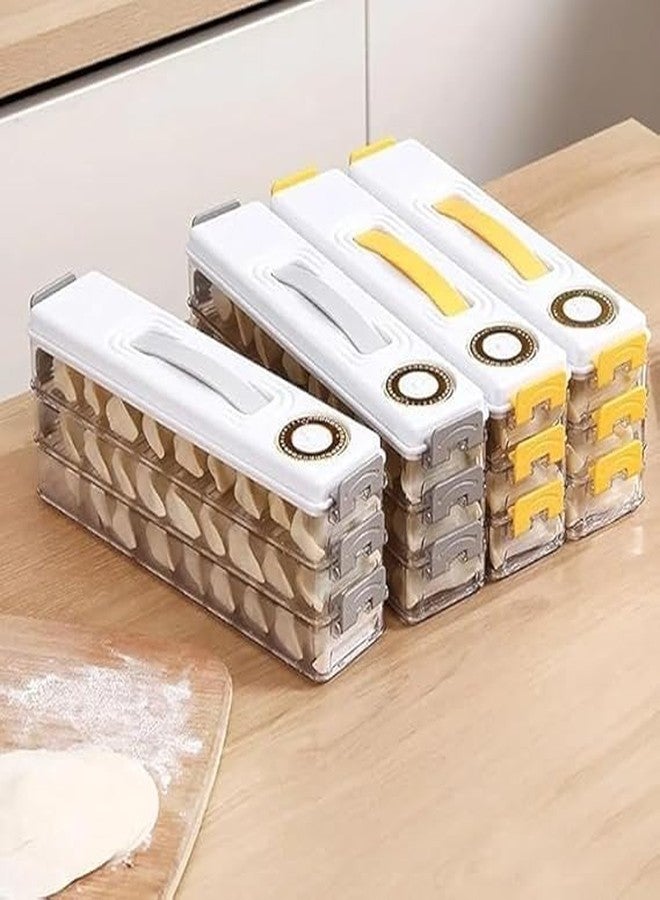 VENJA (LABEL) VENJA Multi-layer Food Storage Containers with Lids Cookie Storage Containers Airtight Dumpling Storage Box stackable food storage containers with lids for masala momos for kitchen (1 pcs) - Image 5