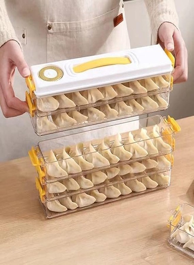 VENJA (LABEL) VENJA Multi-layer Food Storage Containers with Lids Cookie Storage Containers Airtight Dumpling Storage Box stackable food storage containers with lids for masala momos for kitchen (1 pcs) - Image 1