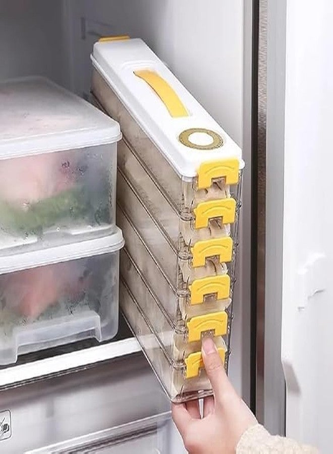 VENJA (LABEL) VENJA Multi-layer Food Storage Containers with Lids Cookie Storage Containers Airtight Dumpling Storage Box stackable food storage containers with lids for masala momos for kitchen (1 pcs) - Image 4