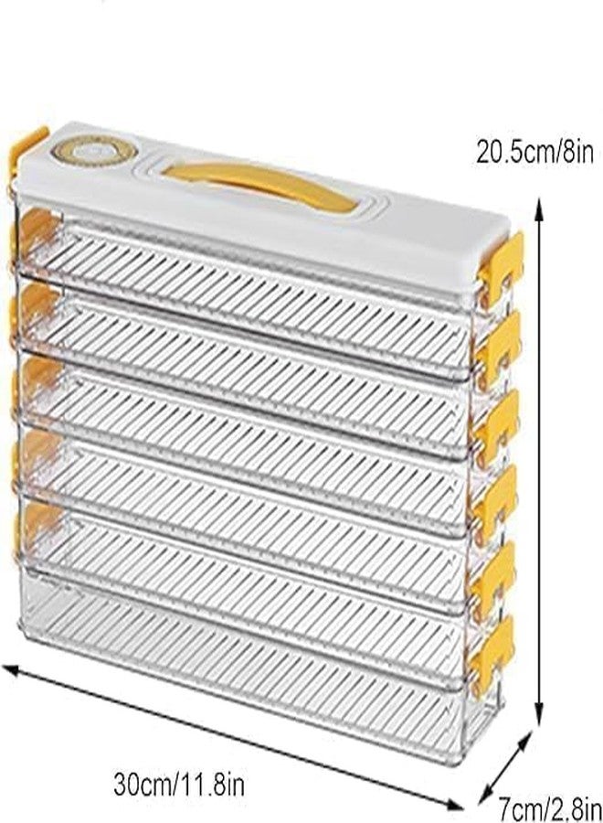 VENJA (LABEL) VENJA Multi-layer Food Storage Containers with Lids Cookie Storage Containers Airtight Dumpling Storage Box stackable food storage containers with lids for masala momos for kitchen (1 pcs) - Image 2
