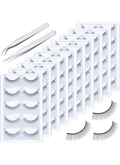 50 Pairs Practice Lashes For Eyelash Extensions With Silver Flat Tweezers And Silver Curved Tweezers Eyelash Strips Self Adhesive Lash Extension Supplies For Beginners - pzsku/ZE2F7E62BE4C5F0F1243AZ/45/_/1720077519/f018b2b0-b194-498b-8916-fe8688ecb872